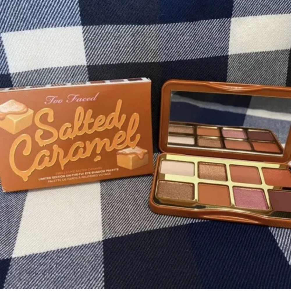 NWT Too Faced Limited Edition Salted Caramel Mini Eyeshadow Pallet - Picture 6 of 8